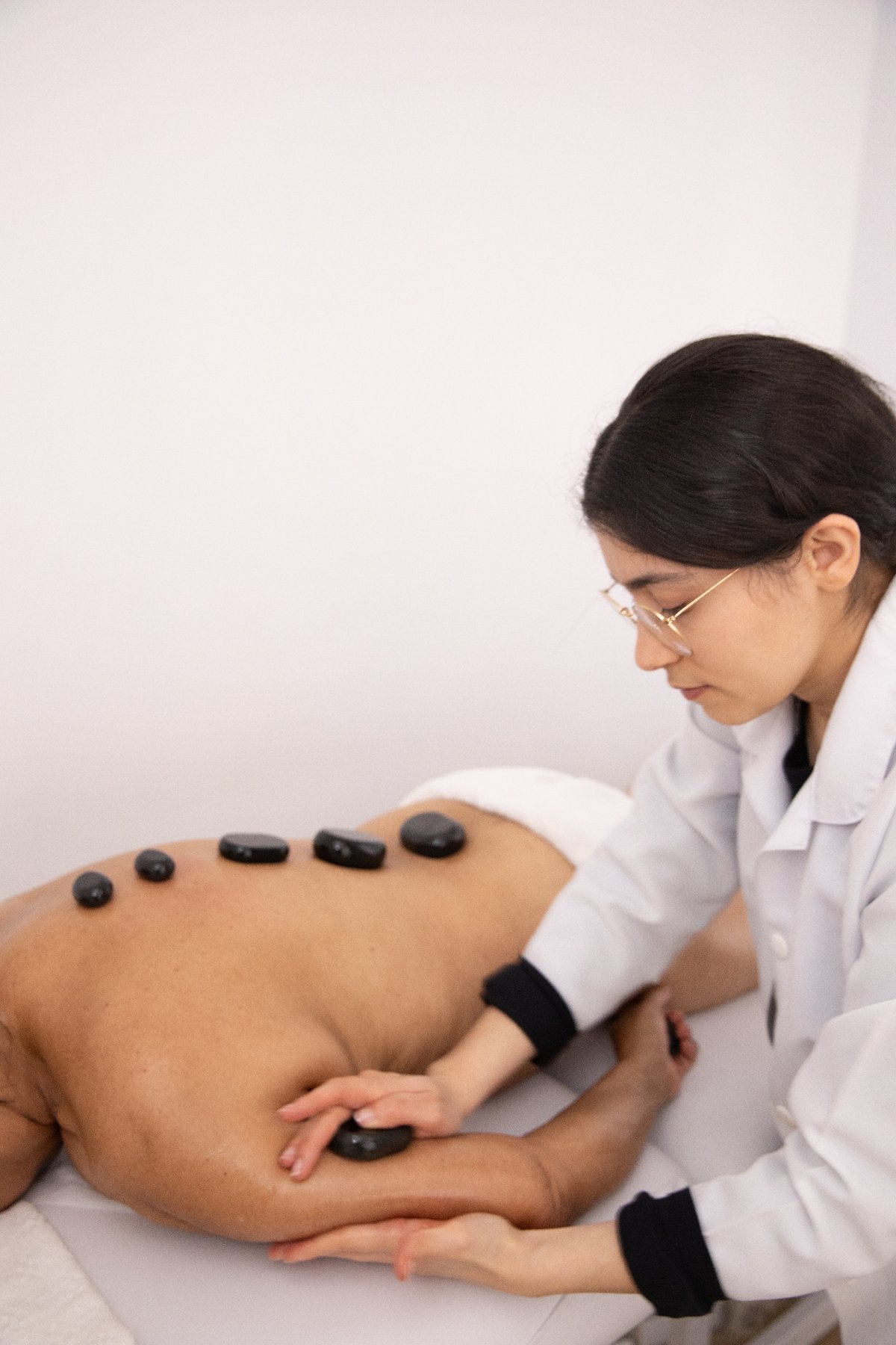 Ambiente sereno para massagem relaxante