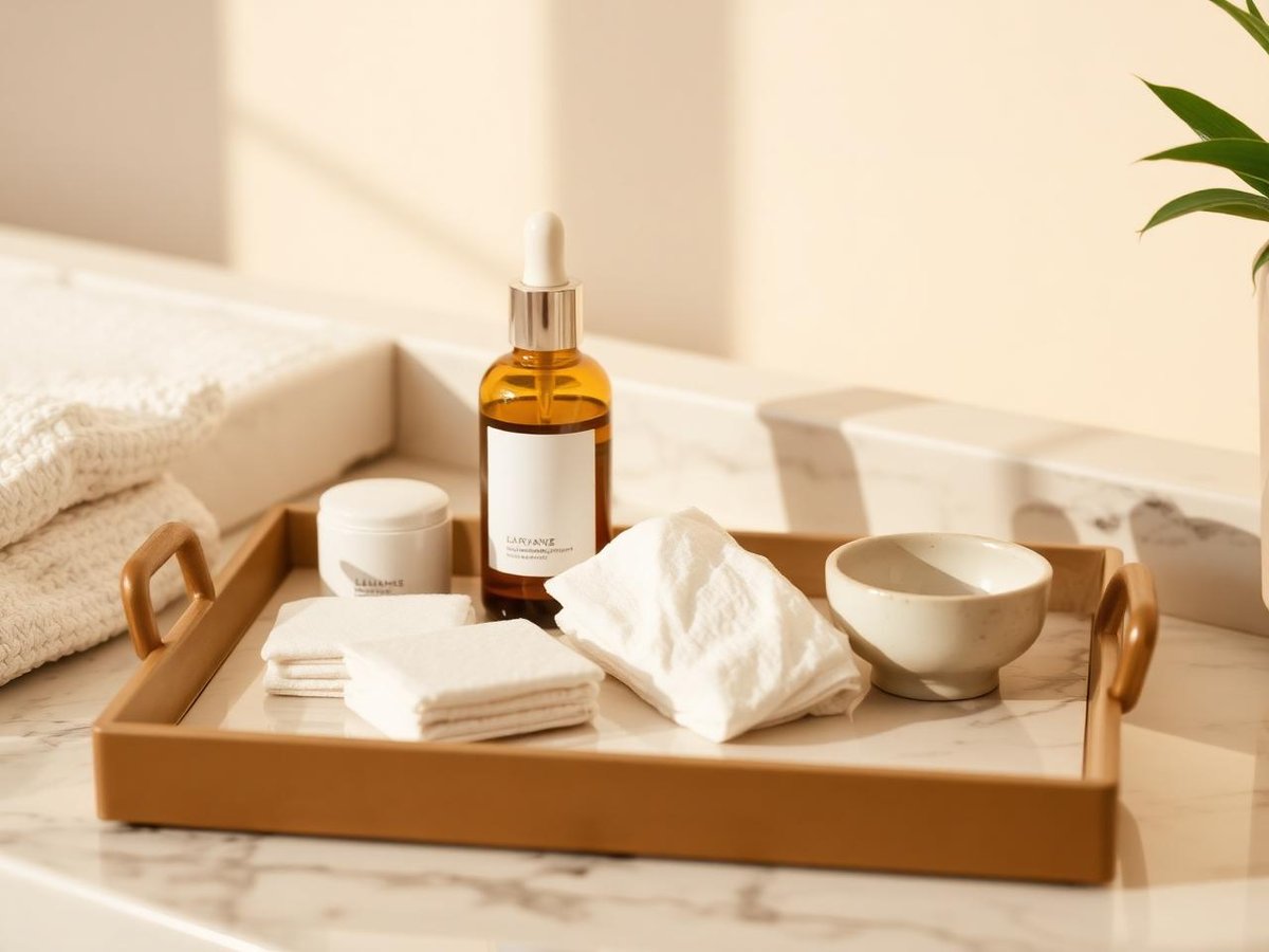 Higienização facial rápida em ambiente de clínica estética
